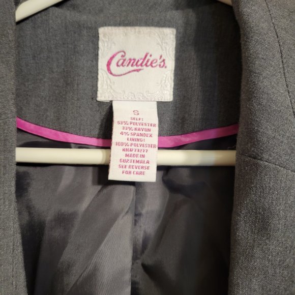 Candie's Flared Grey Blazer - Picture 2 of 3